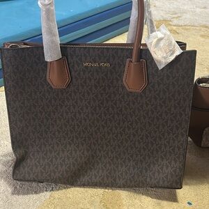 Michael Kors Dark Brown Signature Tote